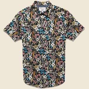 Modern Liberation - FLOWER SKETCH SHIRT - BLACK - STAG PROVISIONS